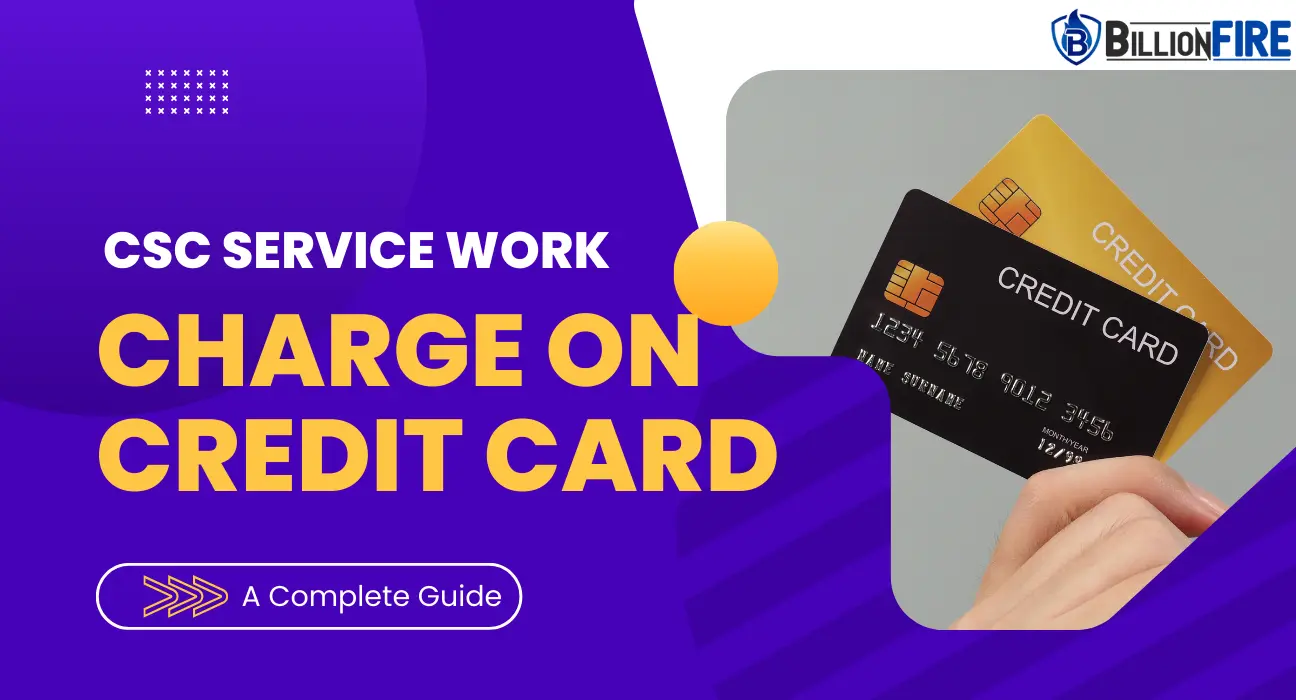 CSC Service Work Charge on Credit Card