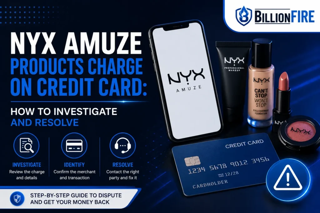 Nyx Amuze Products Charge on Credit Card