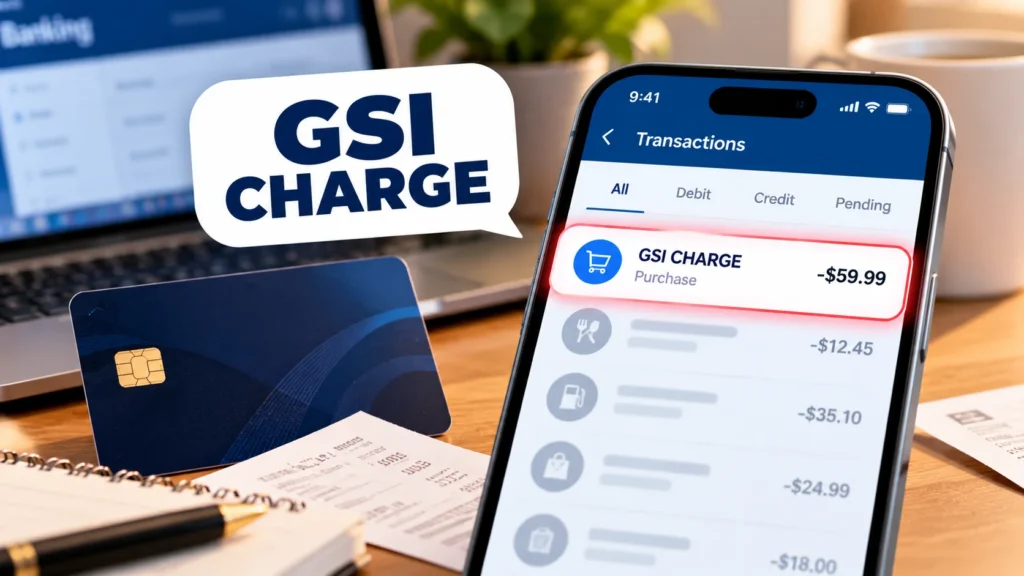 GSI Charge Banking App Alert