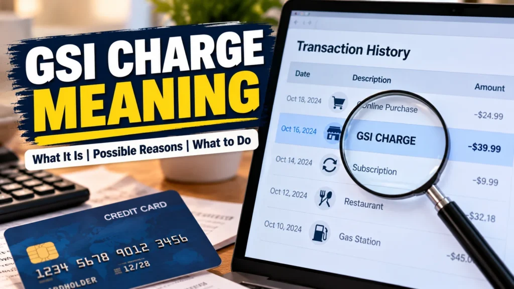 gsi charge meaning