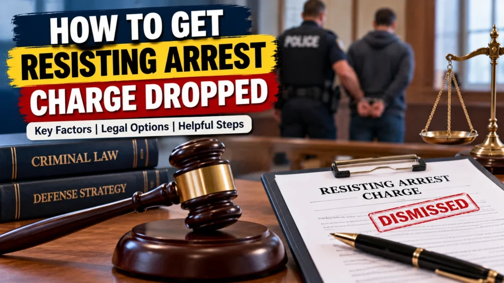 how to get resisting arrest charge dropped