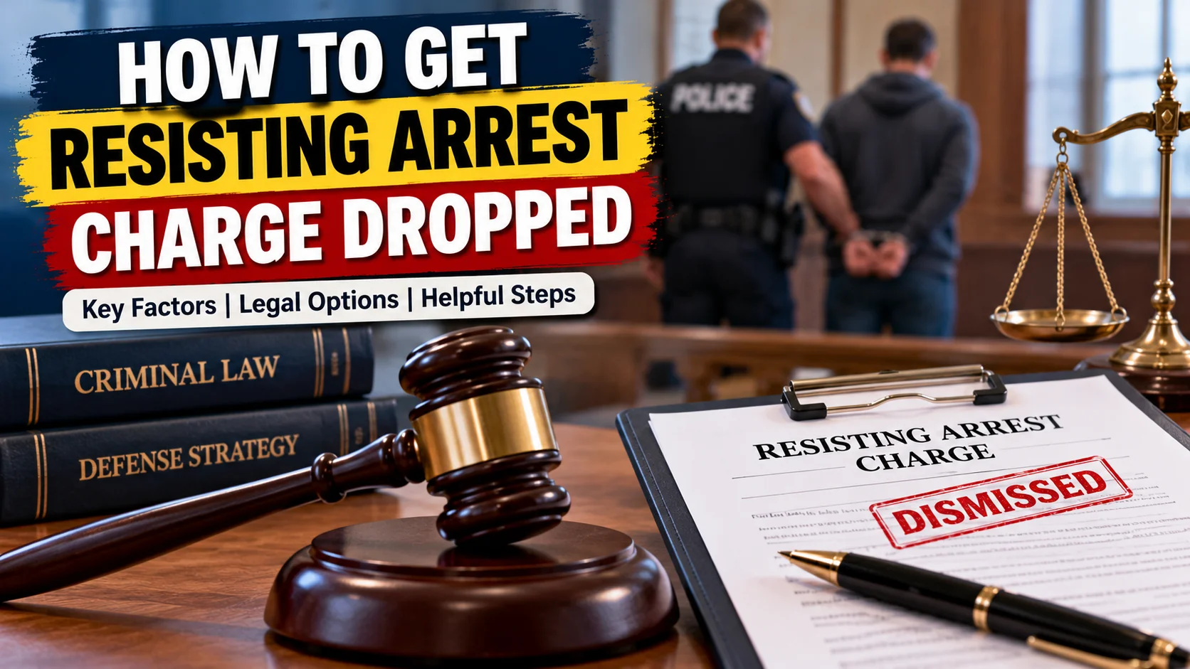 how to get resisting arrest charge dropped